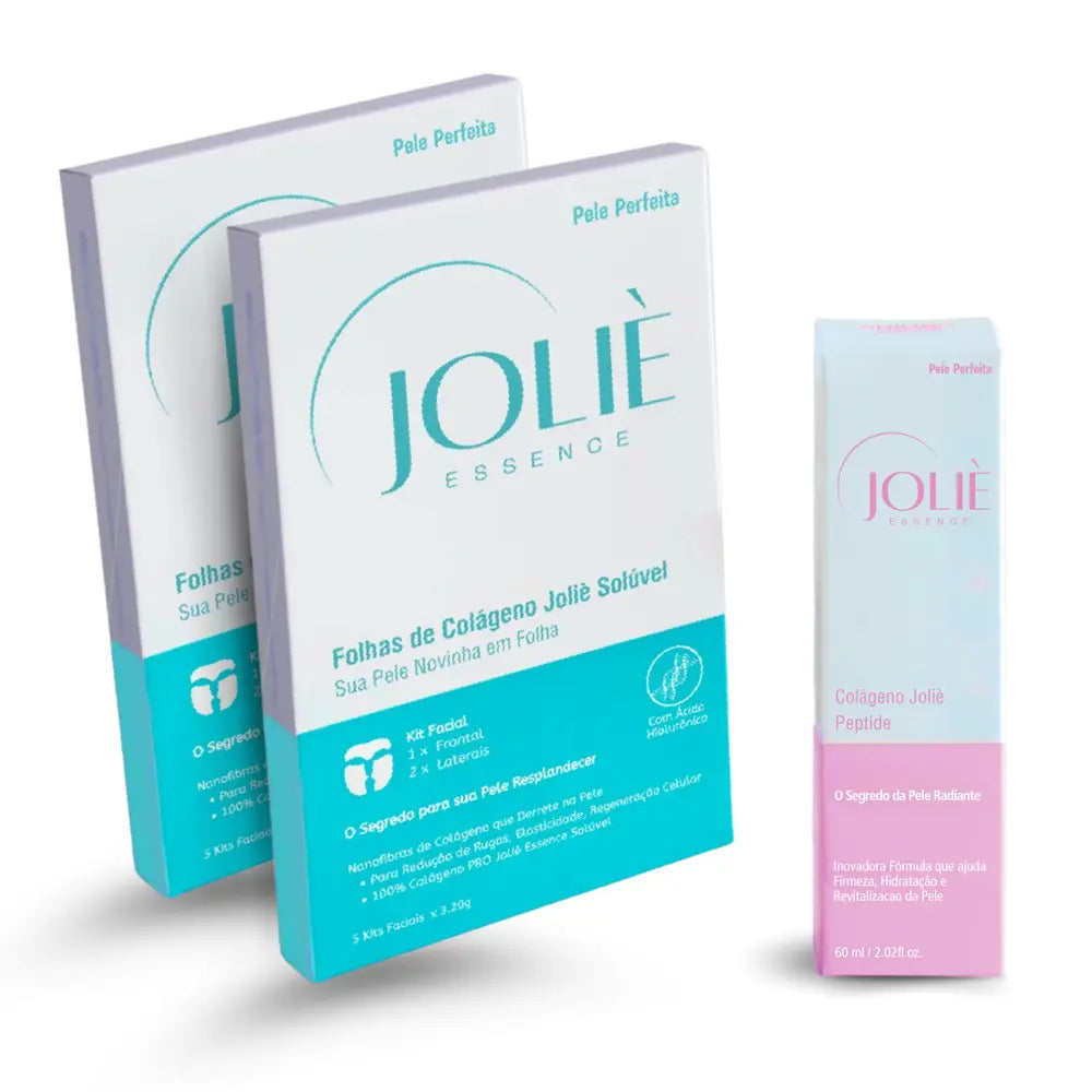 Combo Folhas de Colágeno & Colágeno Líquido Peptide Joliè ( 2 x 1 )